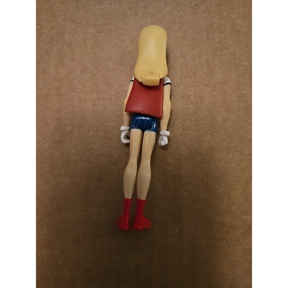 Vtg Super Hero Comic Book Infinite Heroes Figure 3-4" DC JLU Supergirl Pre-owned - Picture 3 of 3